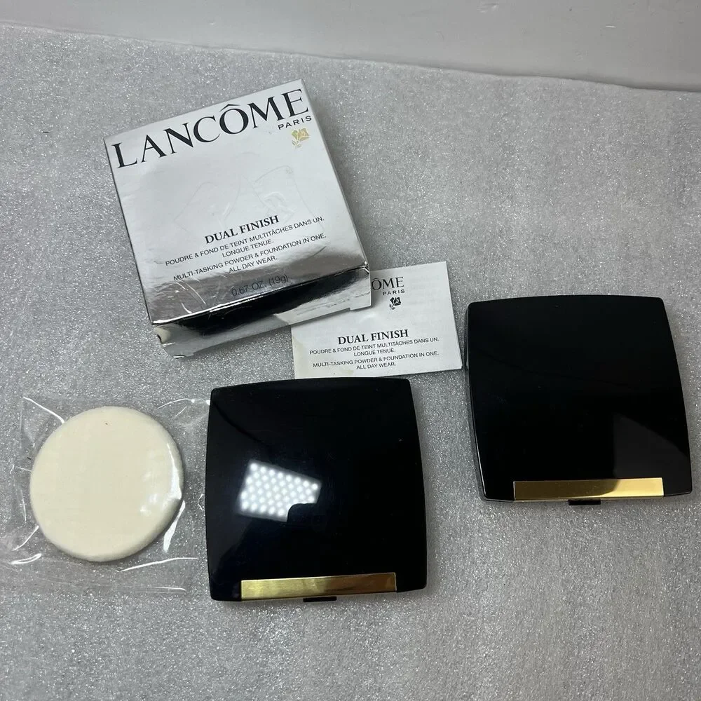 2 Of LANCOME DUAL FINISH Powder & Foundation In One 355C Bisque New